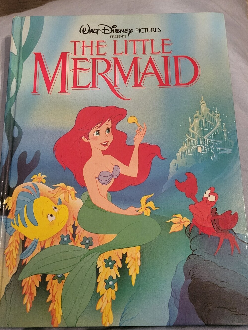 Vintage Walt Disney The Little Mermaid Hardcover Book - Ariel Cover - Picture 1 of 7
